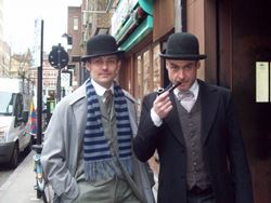 Sherlock Holmes and Watson 